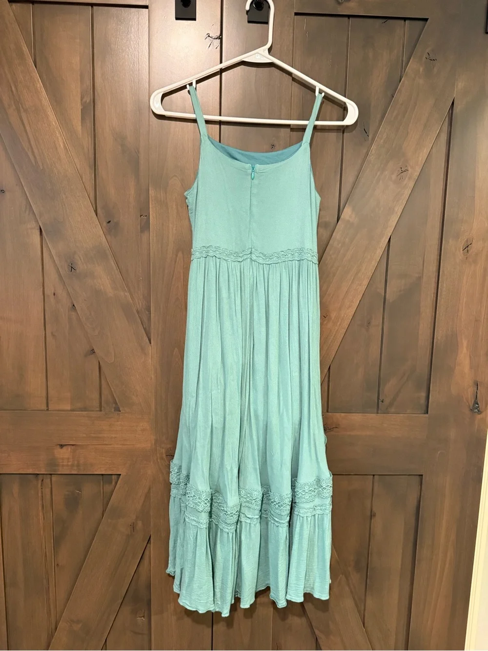 Joyfolie Girls' Mia Joy Adelaide dress in Teal High-Low Sundress size 8